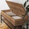 Flash Furniture Entryway Storage Bench with Lower Shelf Perfect for Entryway, Mudroom, or Bedroom in Rustic Oak ZG-075-OAK-GG - alternate 6